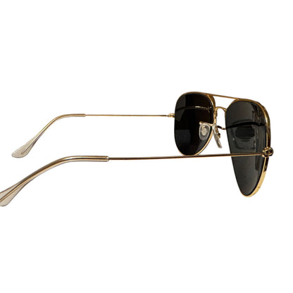 Ray-Ban Aviator Classic RB3025 Gold Frame G-15 Black Lenses Sunglasses