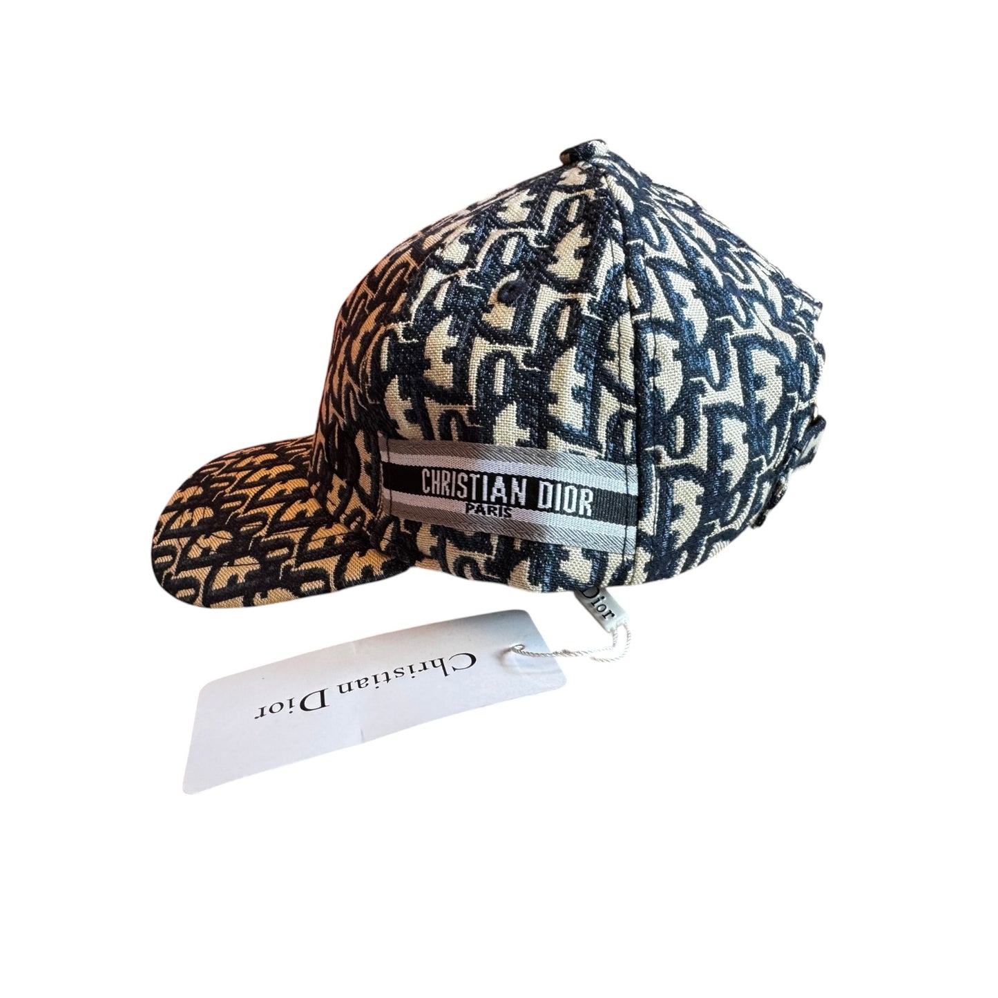 Mens Christian Dior Print Baseball Cap Blue Monogram