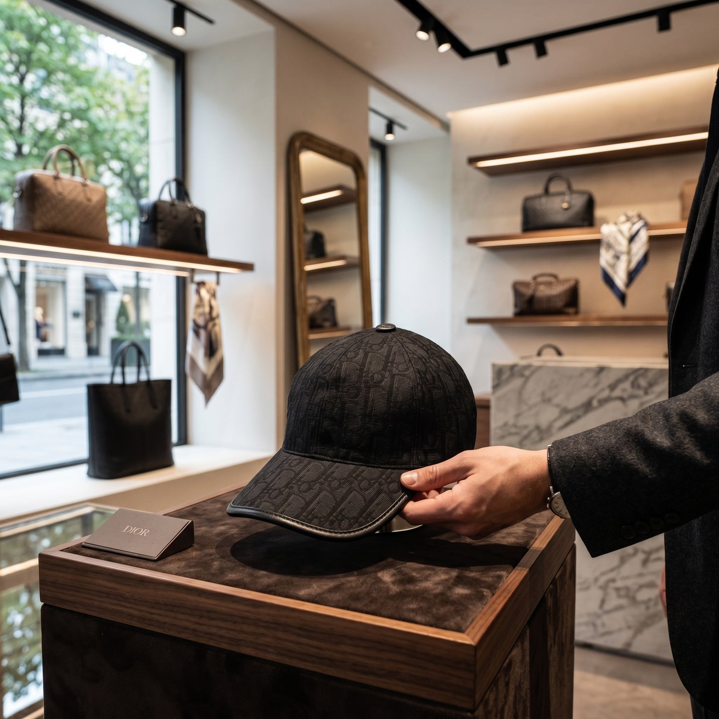 Christian Dior Oblique Black Baseball Cap Dior