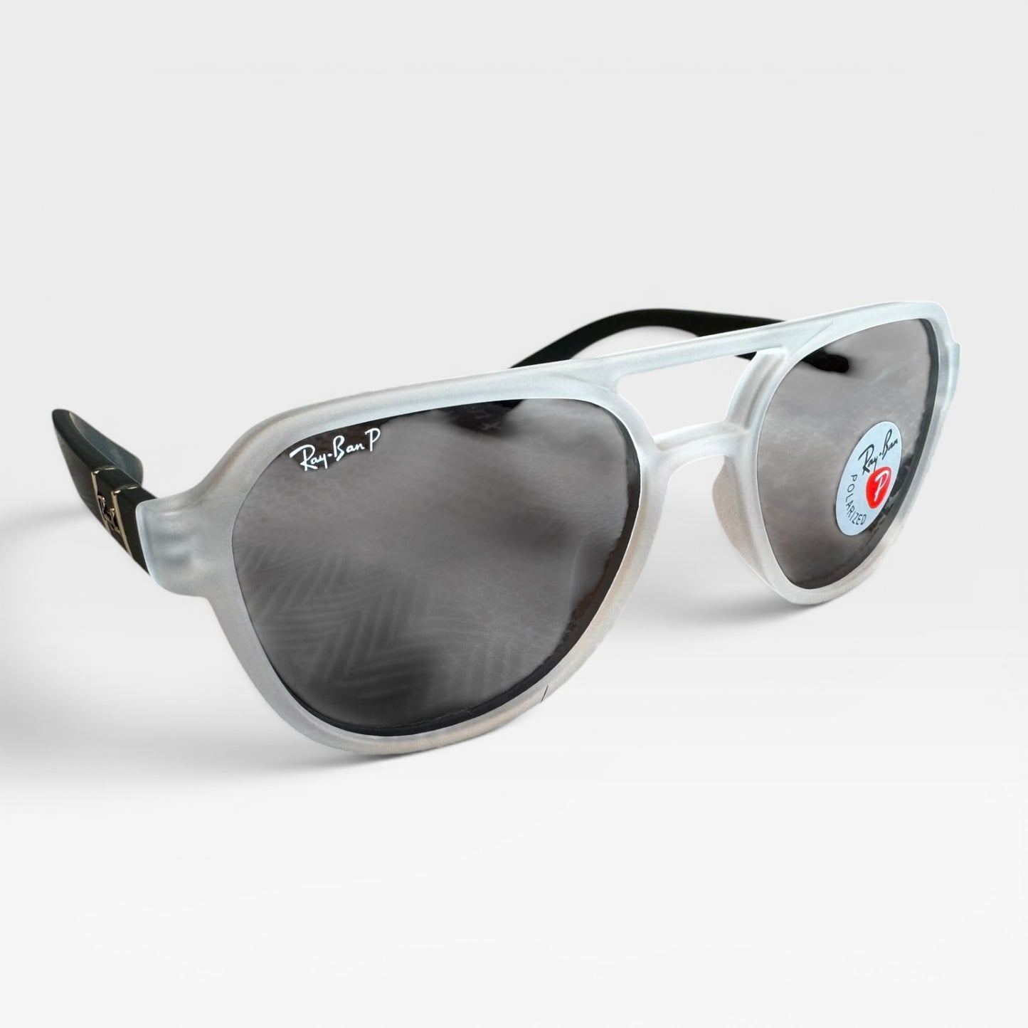 Ray-Ban Sunglasses RB69062 Wayfarer White/Teal Frame Black Lens