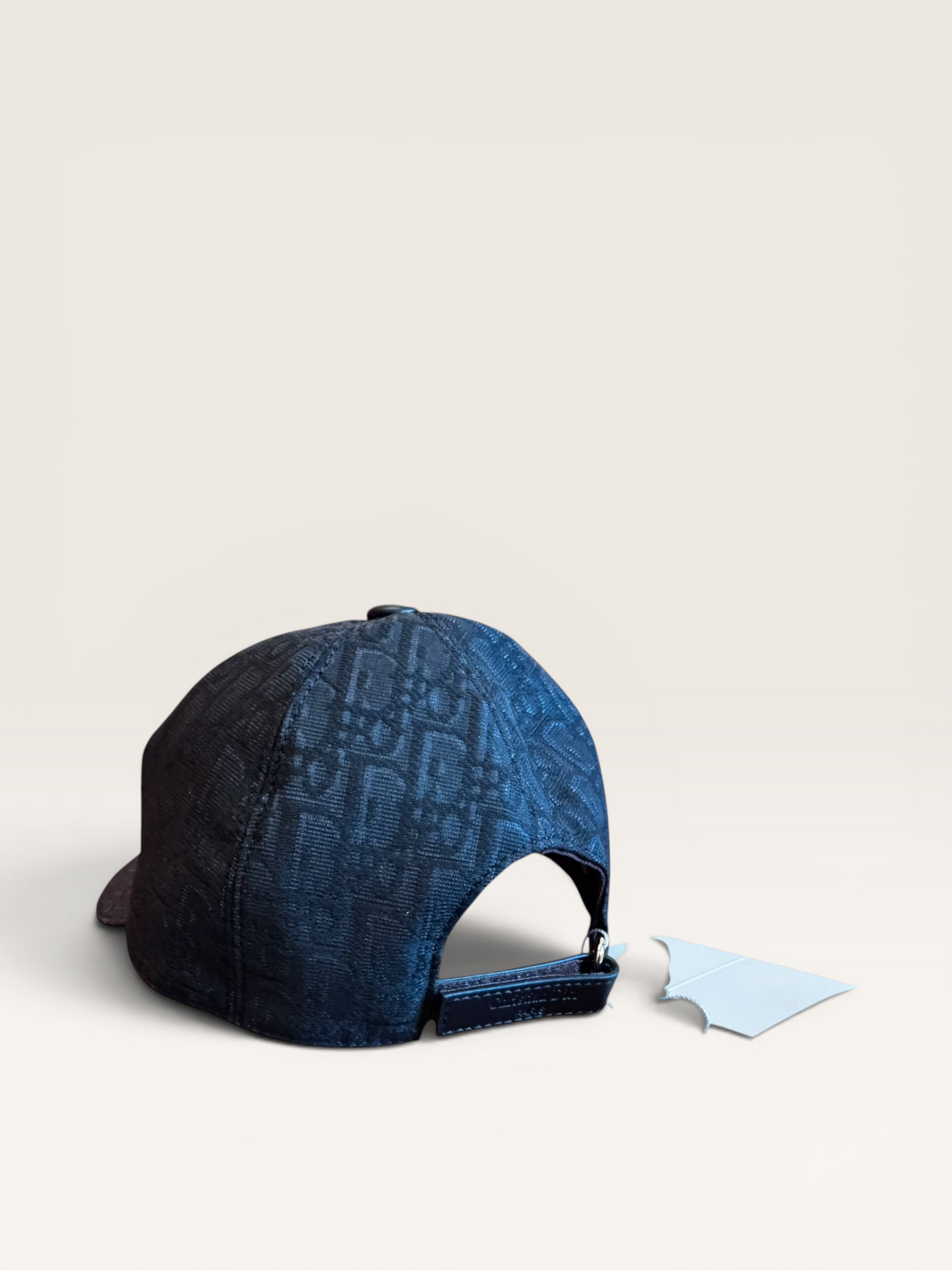 Cristian Dior Men's Black Oblique Cap One Size