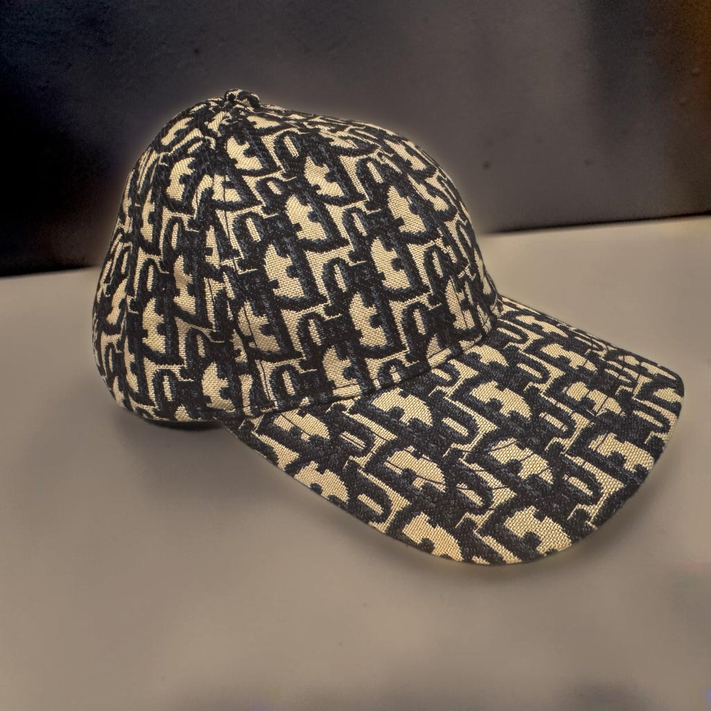 Cristian Dior Men's Oblique Designer Caps One Size