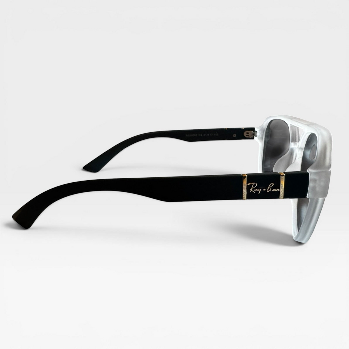 Ray-Ban Sunglasses RB69062 Wayfarer White/Teal Frame Black Lens