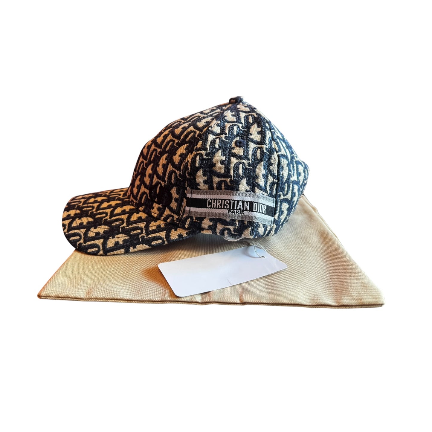 Mens Christian Dior Print Baseball Cap Blue Monogram