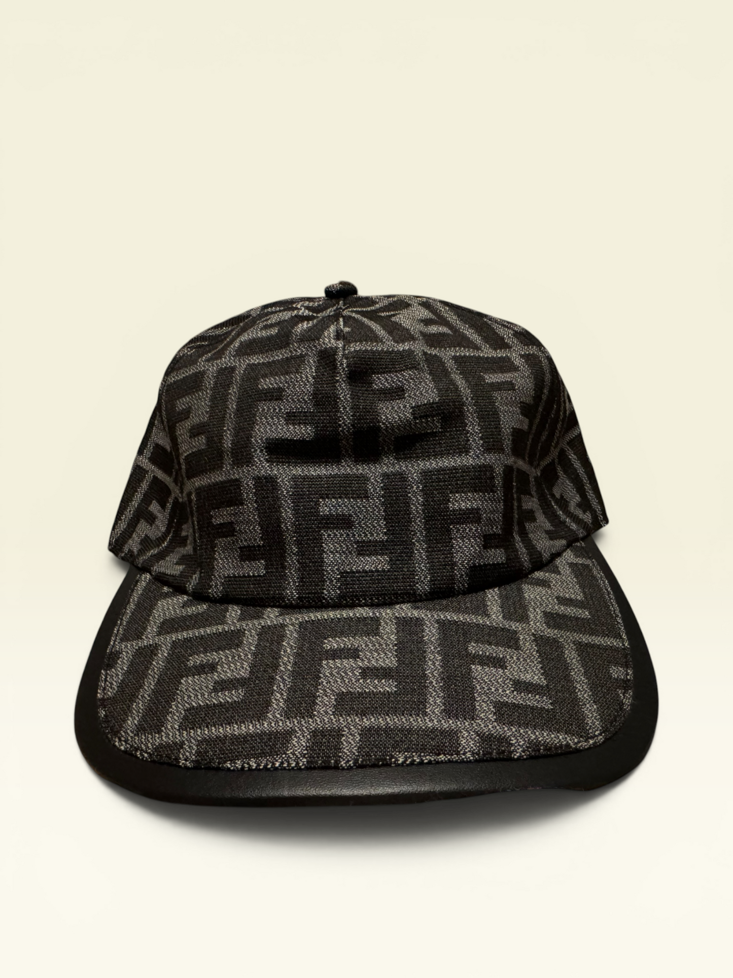 Fendi FF jacquard fabric baseball cap Grey & Black
