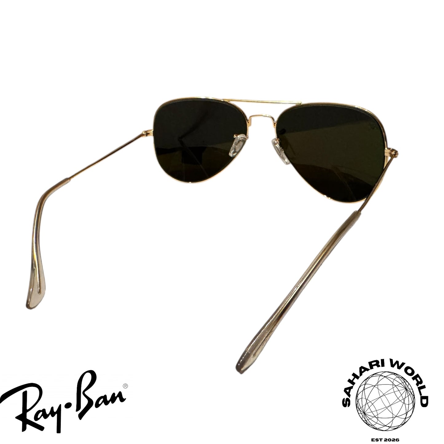 Ray-Ban Aviator Classic RB3025 Gold Frame G-15 Blue Lenses Sunglasses