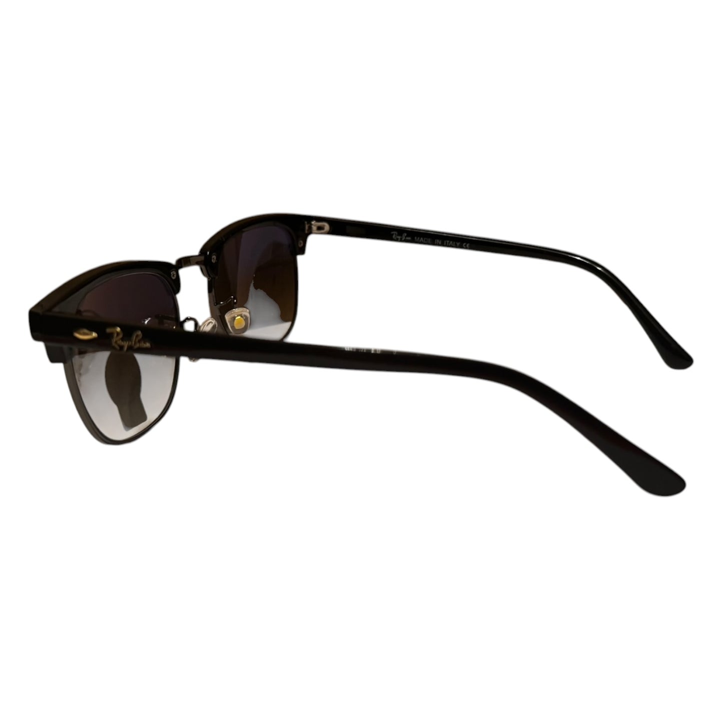 Ray-Ban Clubmaster RB3016 Blue Lenses Black Frame