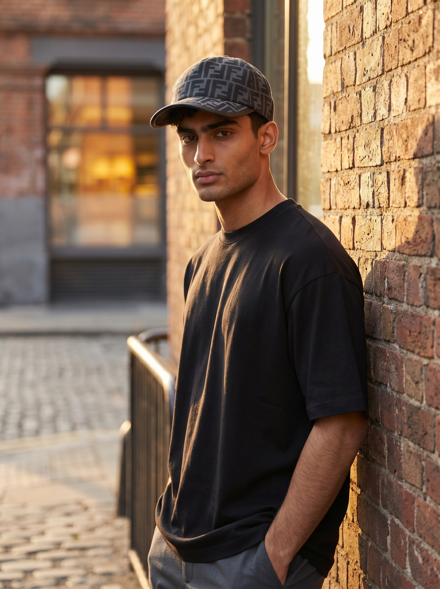 Fendi FF jacquard fabric baseball cap