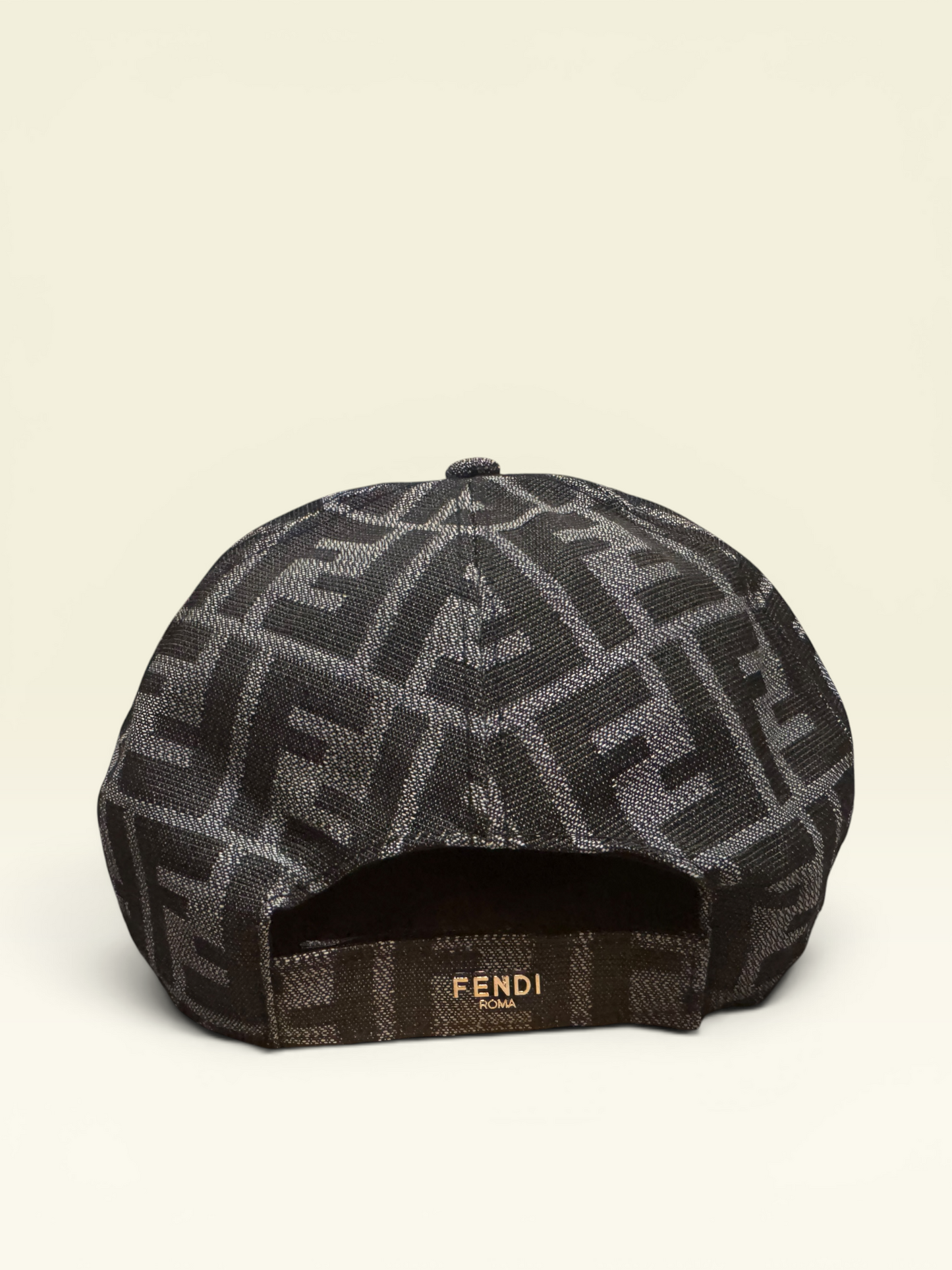Fendi FF jacquard fabric baseball cap Grey & Black