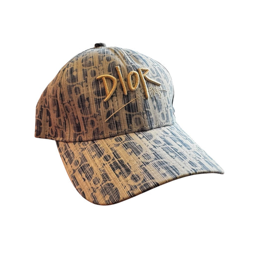 Dior Oblique Cap Light Blue Cotton Baseball Cap One Size