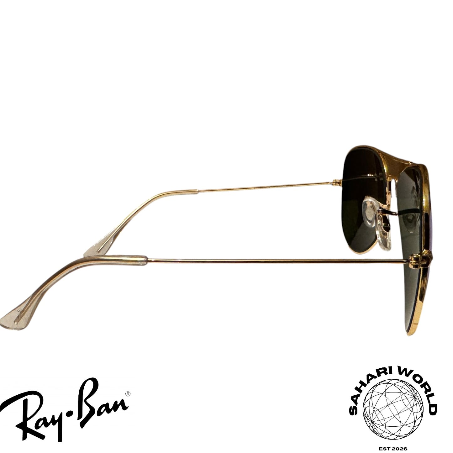 Ray-Ban Aviator Classic RB3025 Gold Frame G-15 Blue Lenses Sunglasses