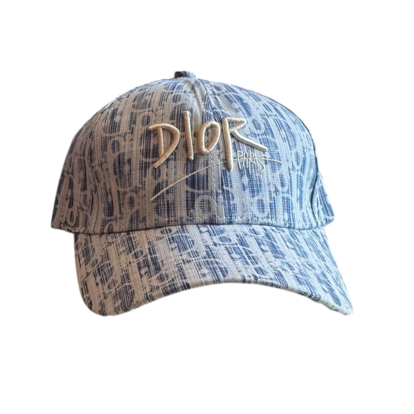 Dior Oblique Cap Light Blue Cotton Baseball Cap One Size