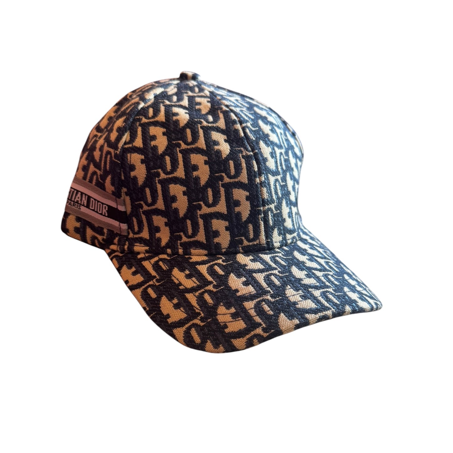 Mens Christian Dior Print Baseball Cap Blue Monogram