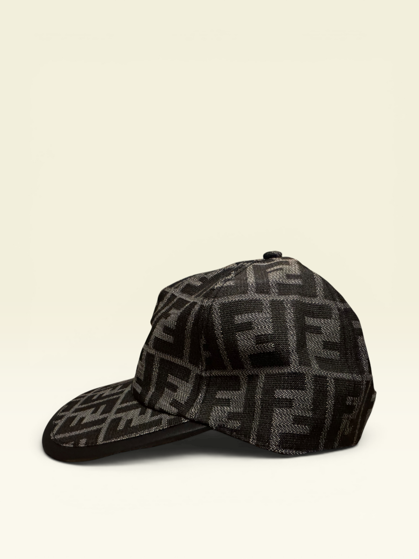 Fendi FF jacquard fabric baseball cap Grey & Black