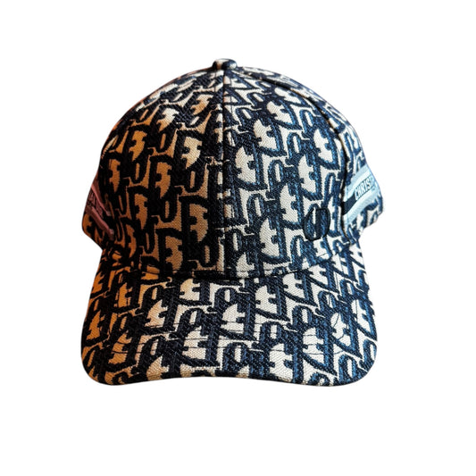 Mens Christian Dior Print Baseball Cap Blue Monogram